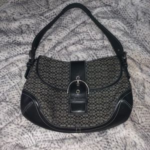 Black coach shoulder bag